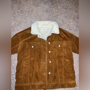 Pacsun button up jean jacket type with sherpa in the inside, size m/l, brand new